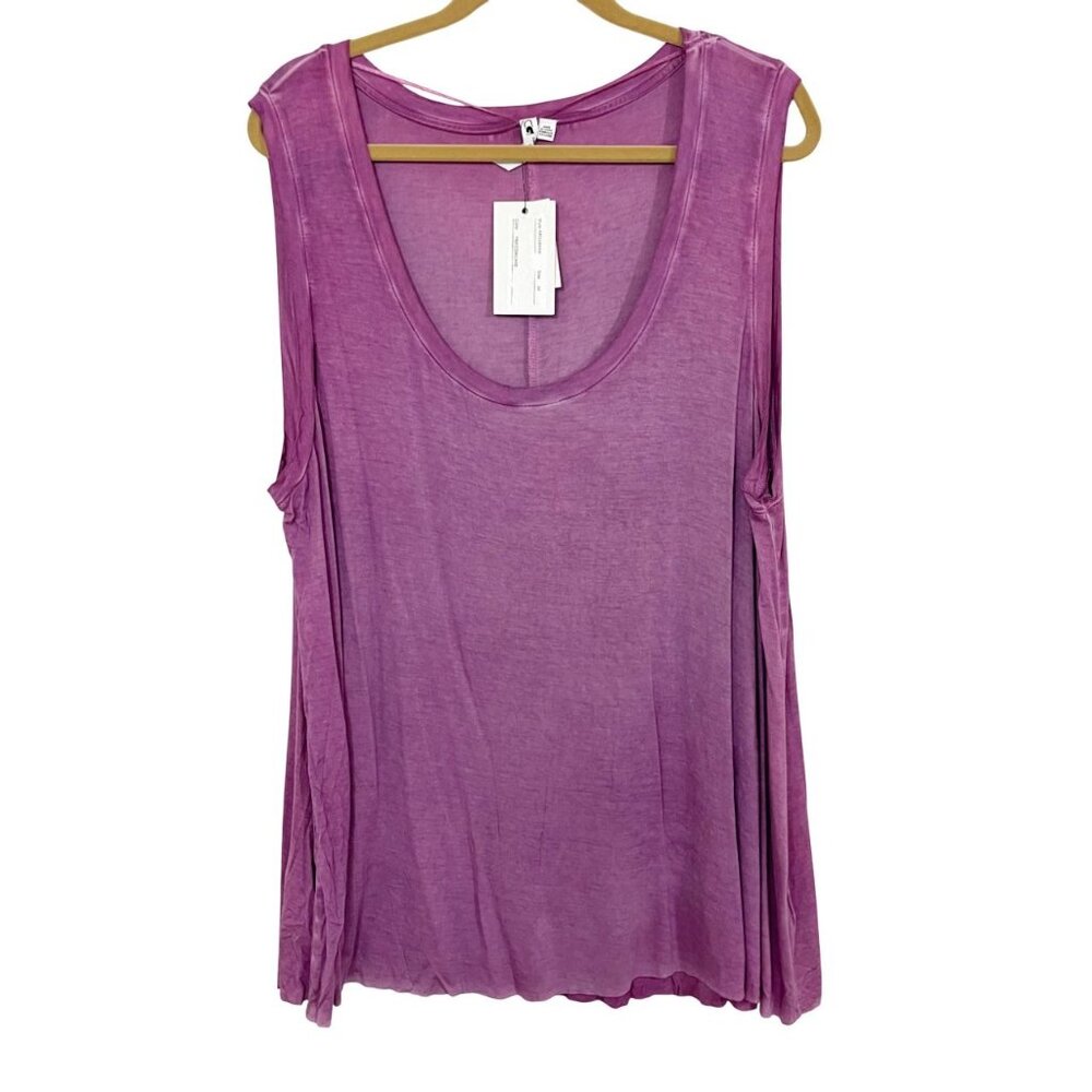 NEW Cable & Gauge Purple Jersey Knit Soft Tank Top - Women's Size 3X